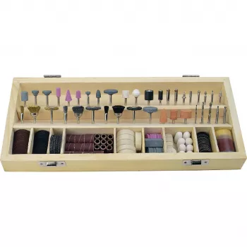 Set de fraisage, meulage et polissage 200 pièces BRÜDER MANNESMANN M92568 avec queue 3,2 mm