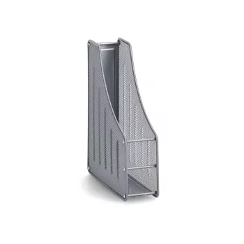 ZELLER MESHLINE Porte-revues vertical en maille métallique argent DIN A4/C4 17700