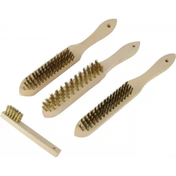 BRÜDER MANNESMANN Assortiment de brosses métalliques 4 pièces (41920)