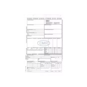 Lettre de voiture internationale CMR RNK Verlag, jeu autocopiant 4 parties, DIN A4, pour l'Allemagne 2100
