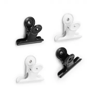 Clips magnétiques Zeller noirs en métal 4,0 x 1 set (11264)