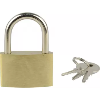 MANNESMANN 413-35 cadenas en laiton 35 mm, anse en acier trempé, 3 clés