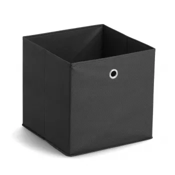 Zeller 14113 boîte de rangement en non-tissé, 30 L, 32 x 32 x 32 cm, noir