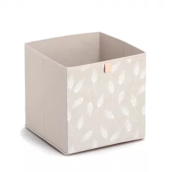 Boîte de rangement Zeller Pampasgrass beige 32 x 32 x 32 cm 14538