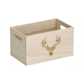 Boîte de rangement Zeller Deer nature 25 x 15 x 14 cm (15220)