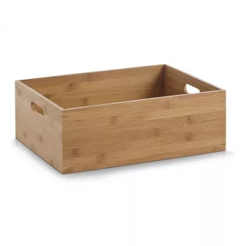 Boîte de rangement Zeller Nature 40 x 30 x 14 cm Bambou 13341