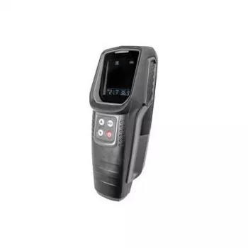 BRÜDER MANNESMANN M99945 détecteur multifonction pour bois, métal, câbles sous tension et température, noir