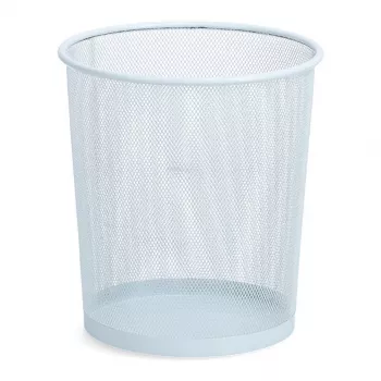 Corbeille à déchets ronde blanche ZELLER 14 L 17716