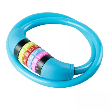 Antivol vélo à câble BURG WÄCHTER 210 C 65 BOYS, bleu clair, 650 mm 39540