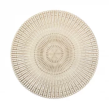 Zeller 6-Piece Gold Cut-Out Placemat Set | 45 x 30 cm | PVC 27003