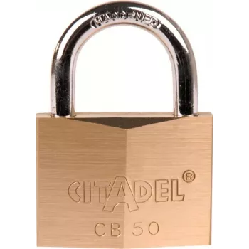 Cadenas en laiton massif ABUS 40 mm avec anse en acier trempé, à clé, 2 clés (238345)