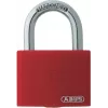 ABUS T65AL/40 Aluminium Padlock with Hardened Steel Shackle, Red ABVS50011
