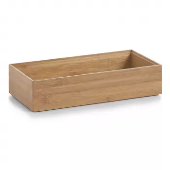 Boîte organisatrice Zeller Present en bambou naturel 30 x 15 x 7 cm 13333