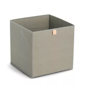 Boîte de rangement en tissu Zeller kaki 32x32x32 cm cube pliable organisateur 14540
