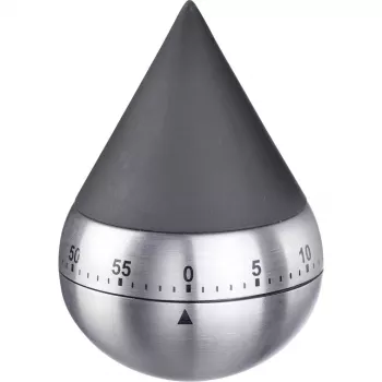 Minuteur de cuisine mécanique WESTMARK Präsentia, noir/argent 10932260