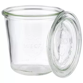 Bocal Weck APS avec couvercle, forme conique, 290 ml, ensemble de 6 pièces, diamètre 90 mm, hauteur 90 mm (82352)