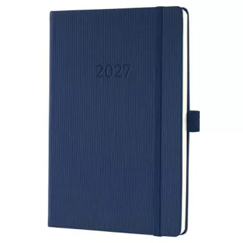 Agenda de bureau SIGEL Conceptum 2027 bleu foncé A5 planificateur hebdomadaire C2762