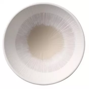 Bol de service rond APS BLUSH 160 mm beige mélamine empilable lavable au lave-vaisselle 85508