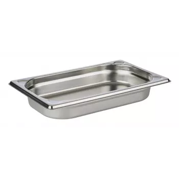 Bac Gastronorm APS GN 1/4 265x162x40 mm, inox 18/10, poli électrolytiquement, 1,7 L 81401