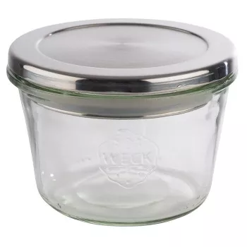 Couvercle APS pour bocaux Weck, acier inoxydable avec joint en caoutchouc, lavable au lave-vaisselle, 1 pièce (82360)