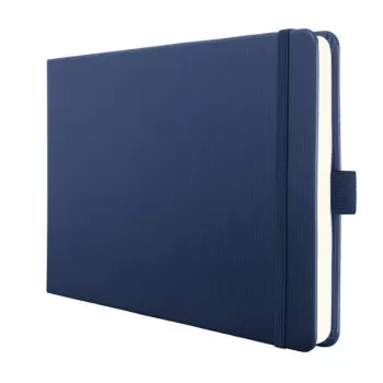 SIGEL Conceptum® Notebook A5 Landscape Blank, Dark Blue Hardcover, 132 Pages (CO203)
