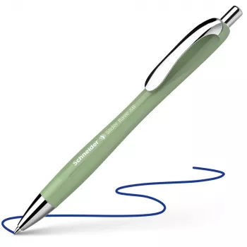 Stylo à bille Schneider Slider Rave XB, encre bleue, corps vert 50-132544