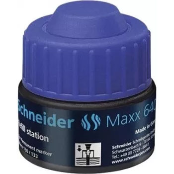 Encre de recharge pour marqueur Schneider Maxx 640 bleue 30 ml 164003