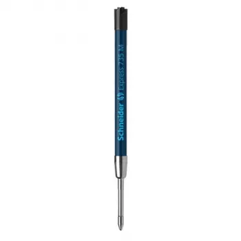 Recharge de stylo à bille Schneider Express 735, moyenne, noire, standard G2, lot de 10 7361