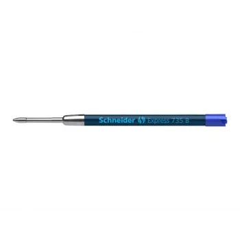 Recharge de stylo à bille SCHNEIDER Express 735, large (B), bleue, Plug & Play, 1 pièce 7373