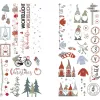 Rayher article décoratif film transfert Nordic Winter multicolore 2 feuilles (31663000)