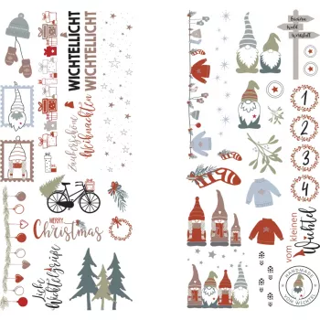Rayher article décoratif film transfert Nordic Winter multicolore 2 feuilles (31663000)