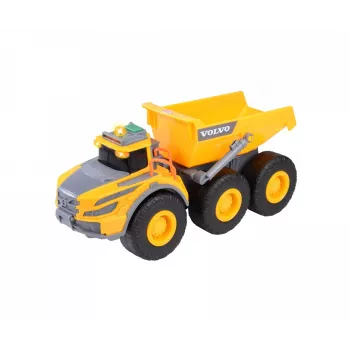 Tombereau articulé Volvo A60H Dickie Toys échelle 1:24 véhicule de chantier avec lumière et son 203723007