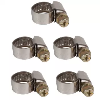 Set de colliers de serrage Einhell 8-12 mm, 5 pièces, accessoire de compresseur 4139670