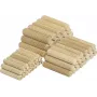 Wolfcraft chevilles en bois 8 mm x 40 mm, 150 pièces, hêtre, rainurées, DIN 68150 2907000