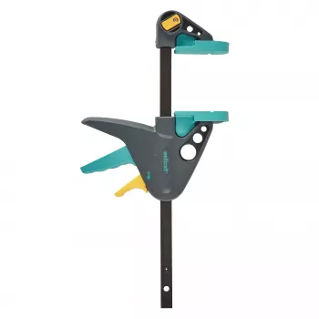 Wolfcraft EHZ PRO One-Hand Clamp 3456000, 150 mm Clamping Width, 65 mm Throat Depth, 120 kg Clamping Force, Spreading Function