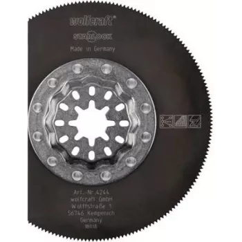 Wolfcraft 4244000 Segment Saw Blade 85 mm HSS for Oscillating Multi-Tools, 1 Piece