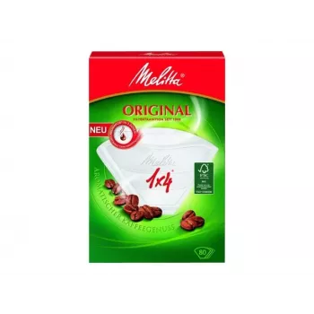 Melitta Original Filter Papers 1x4 White 80 Pack 87999-20