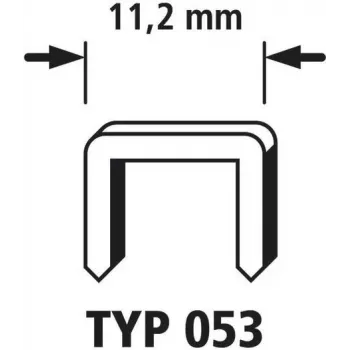 Wolfcraft 2000 Wide-Back Staples 2000 pcs 7026000 Dimensions (W x H) 11.2 mm x 6 mm