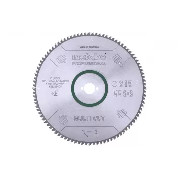 Lame de scie circulaire carbure Metabo Multi Cut 315x30 mm 96 dents FZ/T 628226000