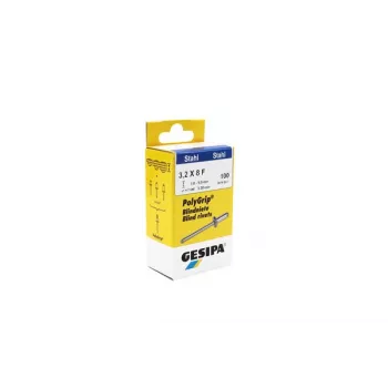 Rivet aveugle PolyGrip® GESIPA 3,2 x 8 mm acier/acier, 100 pièces 1464887