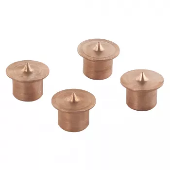 Wolfcraft Dowel Markers 10 mm, 4-Piece Set, Zinc-Plated Steel 2913000