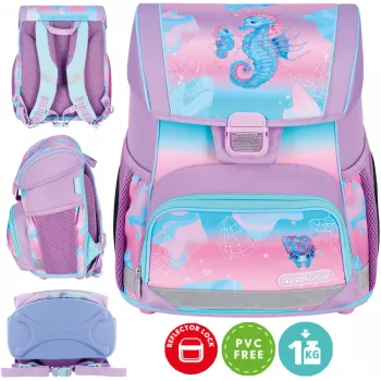 Cartable Herlitz Loop 6-9 ans Seahorse Ocean Lights