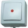 HEINRICH KOPP Paris 2-Way Rocker Switch, Flush-Mounted, 250 V AC, 10 A, Polar White 566302004