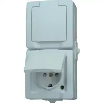 HEINRICH KOPP Paris Prise Schuko 1 prise blanc pur encastrée 16A 250V IP20 protection enfant 136902009