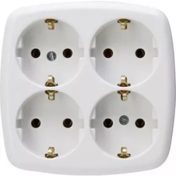 HEINRICH KOPP Paris prise Schuko type F, encastrée, blanche, 16 A, 250 V, protection enfant 121001009