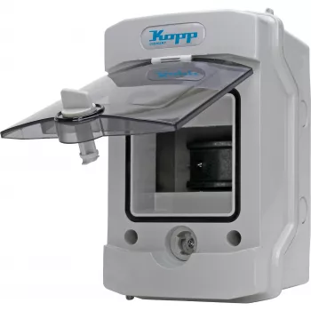 HEINRICH KOPP 353844003 boîte de dérivation, IP54, 7 entrées de câble, gris