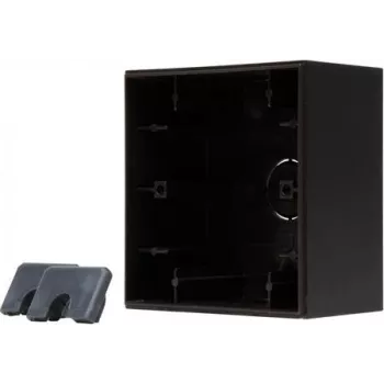 Boîtier en saillie HEINRICH KOPP HK07, 1 poste, IP20, noir 374750008