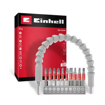 Set d'embouts à mousqueton Einhell, 10 pièces, 1/4 inch, 6,3 mm, PH PZ Torx 118623