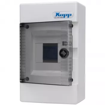 Kopp 350914040 Boîtier de distribution, 1 rangée, 8 modules