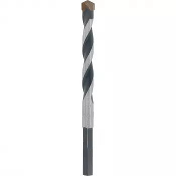 KWB 050720 Tungsten Carbide Concrete Spiral Drill Bit 12 mm, Total Length 150 mm, Cylindrical Shank, 1 Piece